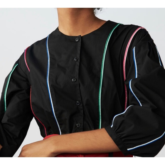 NWT Maje Roy Piping Dress - Picture 5 of 14